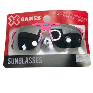 X Games Girl's Pink Sport Wrap Glasses 100% UV New In Package